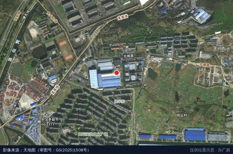 南京建阳产业园卫星位置示意图