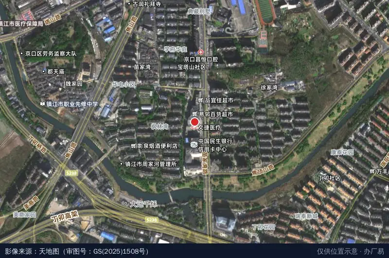 云时代中心卫星位置示意图