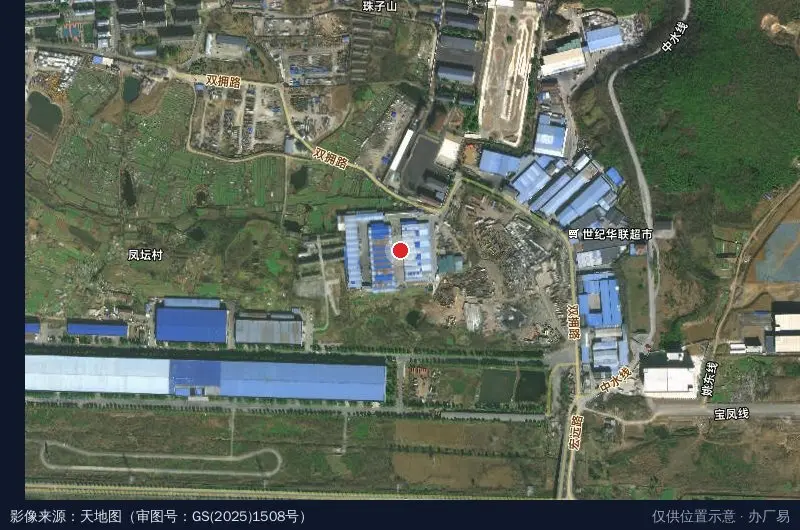 宝华时光物流园卫星位置示意图