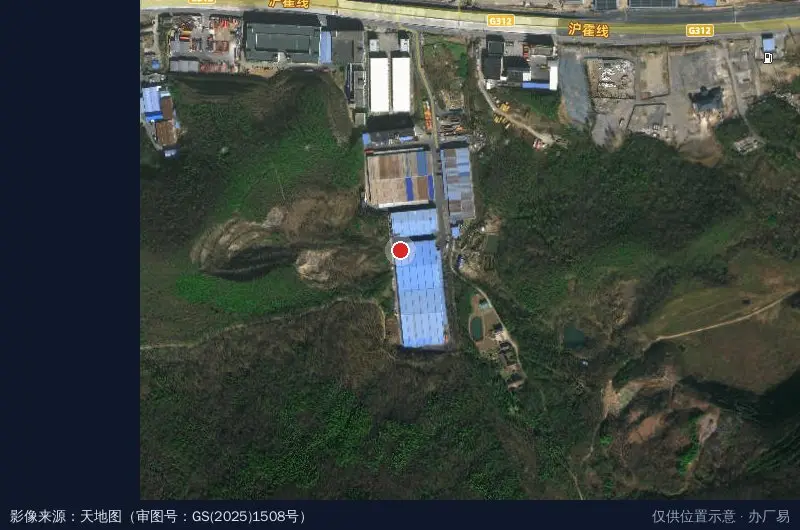 宝华三和物流园卫星位置示意图