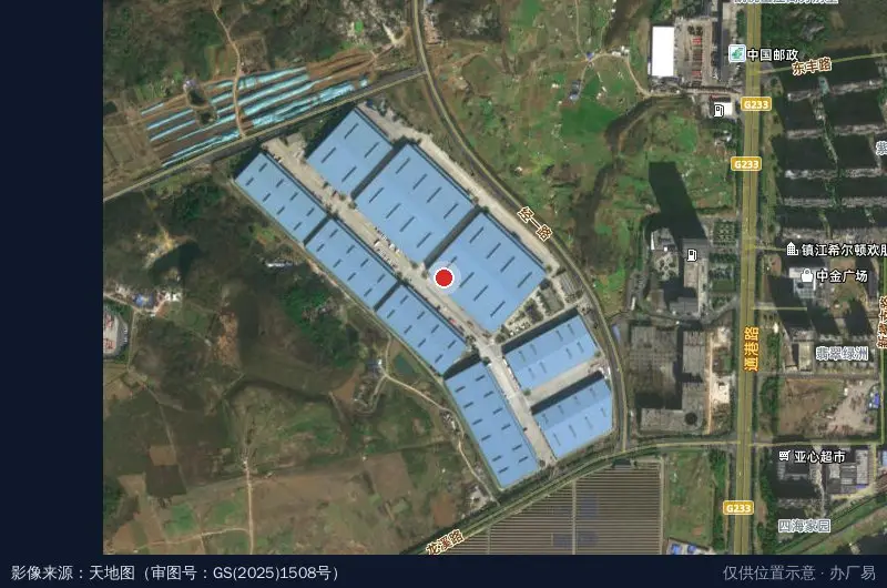 镇江宝湾物流园卫星位置示意图