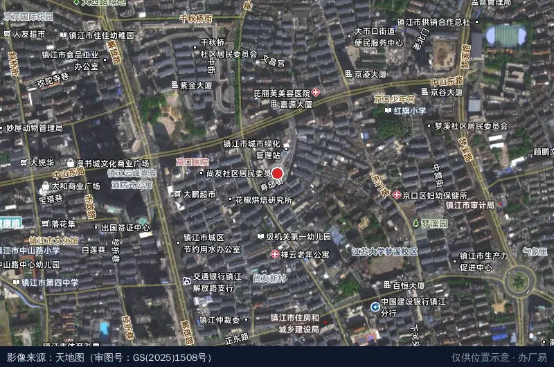 江苏大祥预制菜食品产业园卫星位置示意图