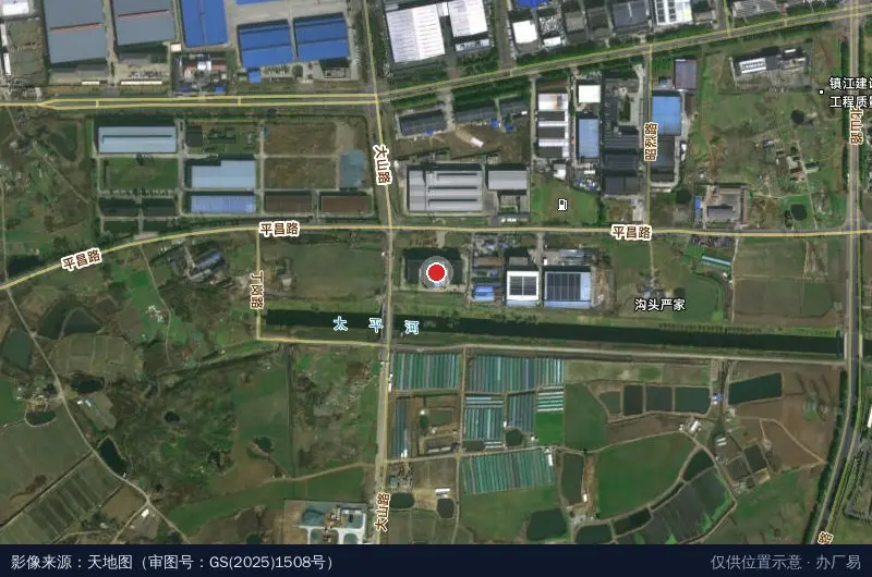 力好集团镇江产业园卫星位置示意图