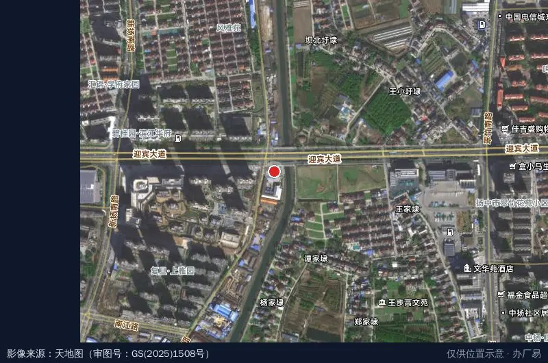 江苏银发产业园卫星位置示意图