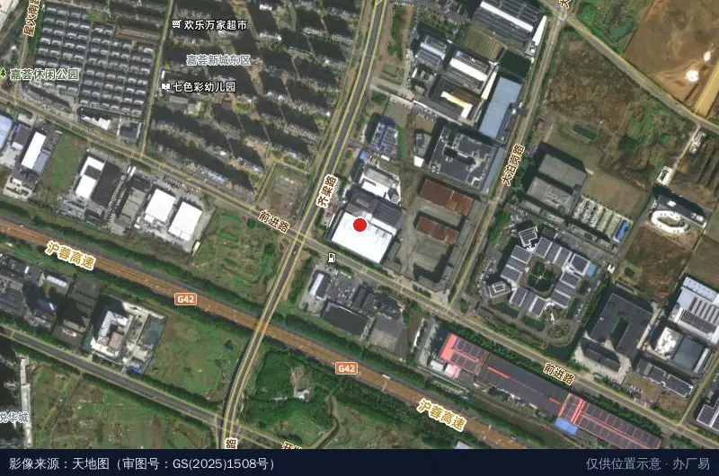 中国丹阳精密制造产业园卫星位置示意图