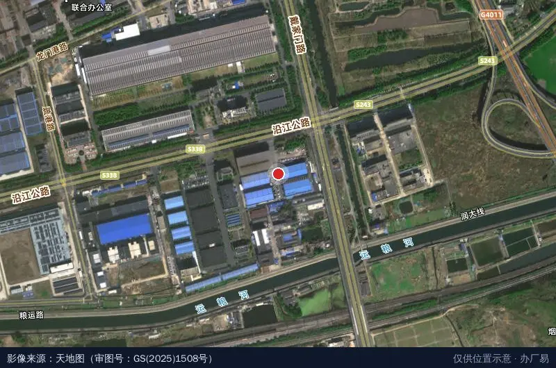 江苏北欧海工科技产业园卫星位置示意图