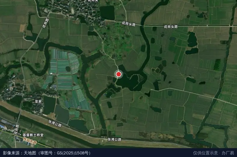 句容经济开发区戎一利水产养殖卫星位置示意图