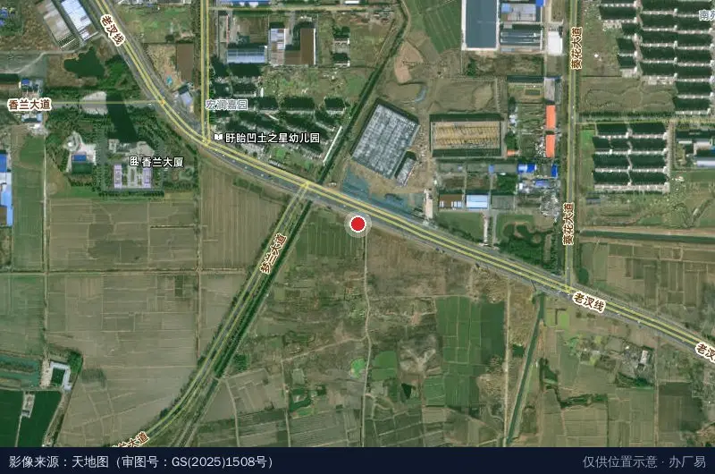 中铁城建集团有限公司盱眙智能电子科技产业园项目卫星位置示意图