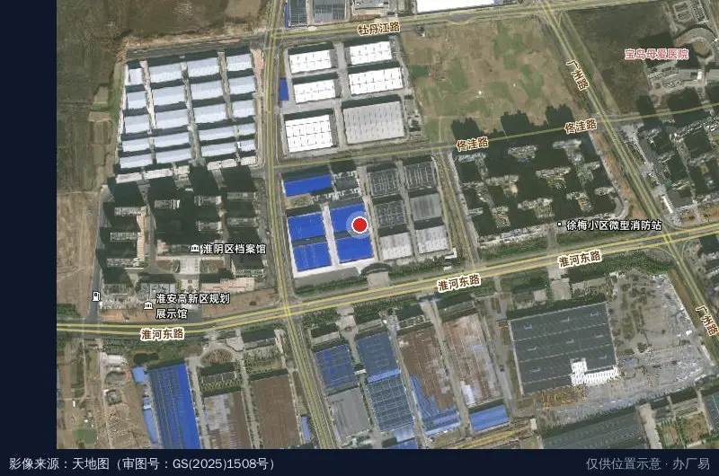 江苏鑫腾盛工业园卫星位置示意图