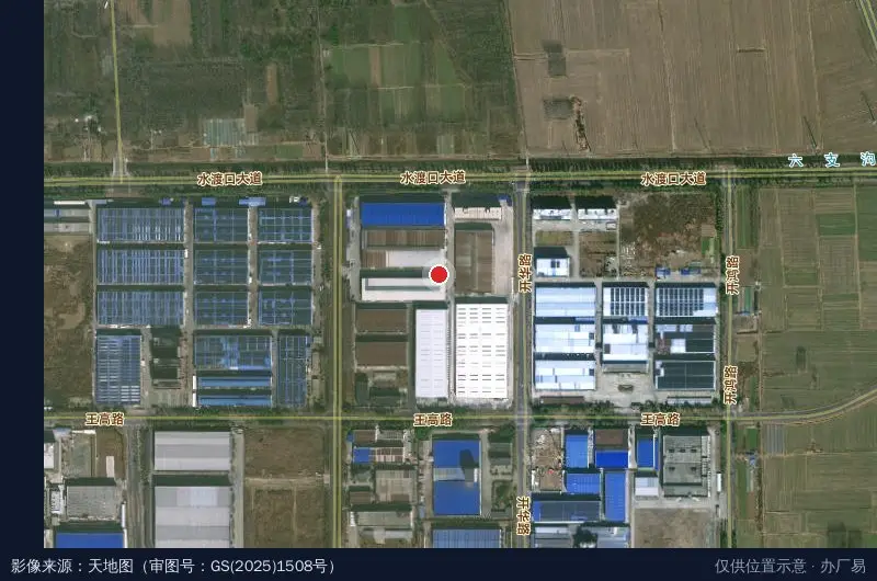 淮融工业园卫星位置示意图