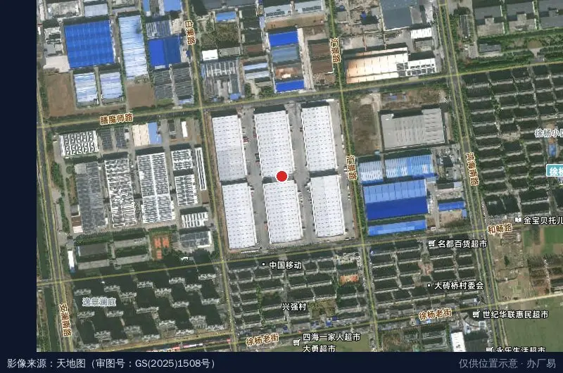 丰树淮安产业园卫星位置示意图