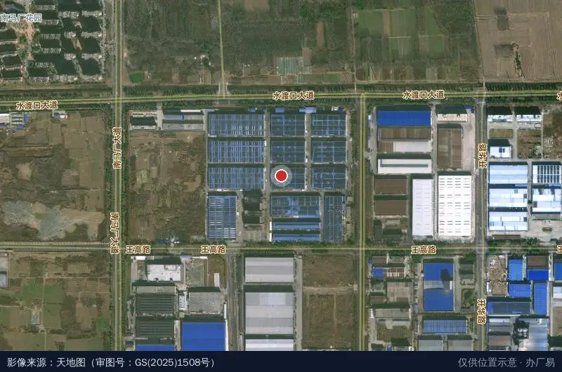 淮安淮融生态纺织产业园卫星位置示意图