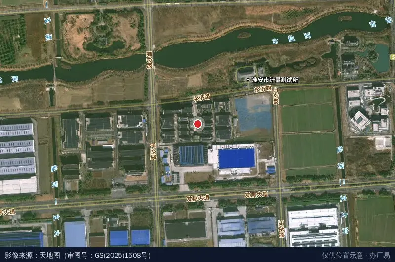 淮安工业园区智能制造产业园卫星位置示意图