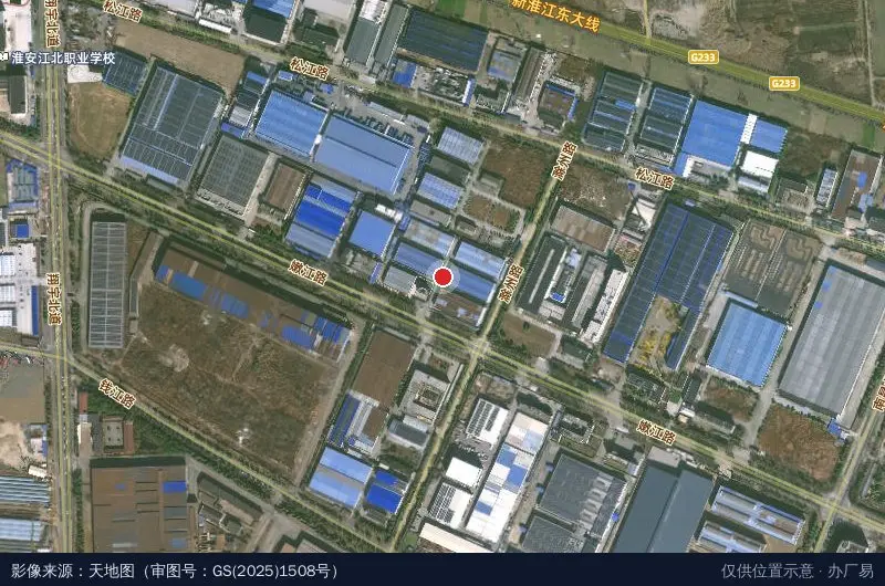 润华工业园卫星位置示意图