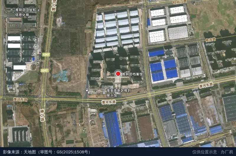 江淮科技园卫星位置示意图