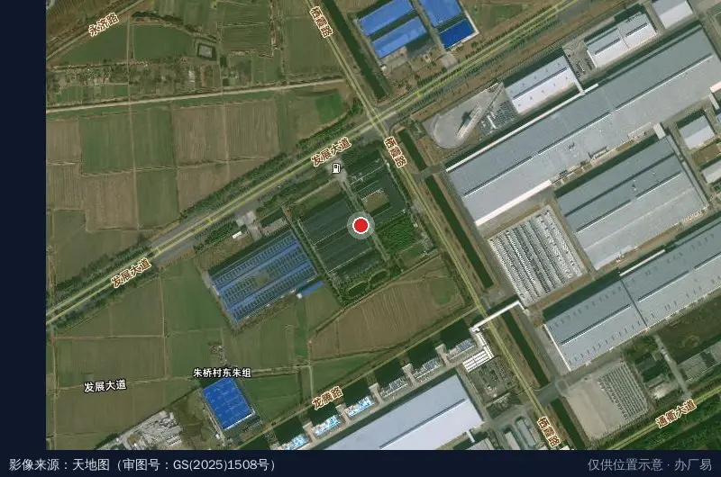 淮安科技环保产业园卫星位置示意图