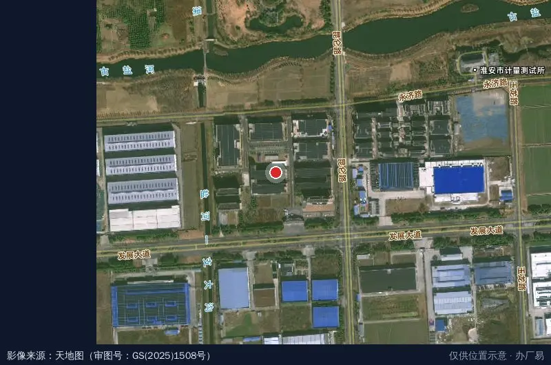 淮安智车科技园招商中心卫星位置示意图