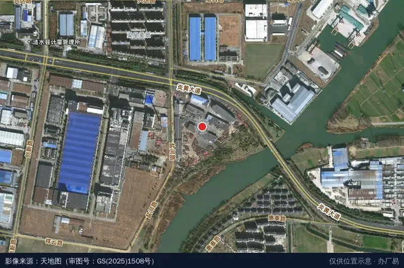 淮安红太阳物流城卫星位置示意图