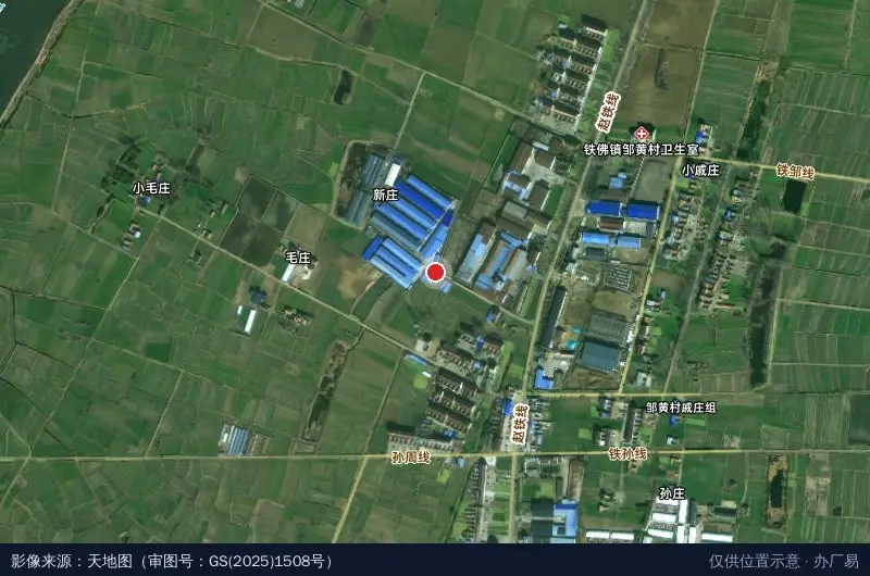 鲍集生态养殖产业园卫星位置示意图