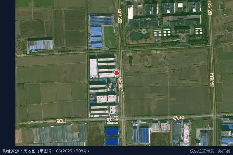 志浦产业园卫星位置示意图