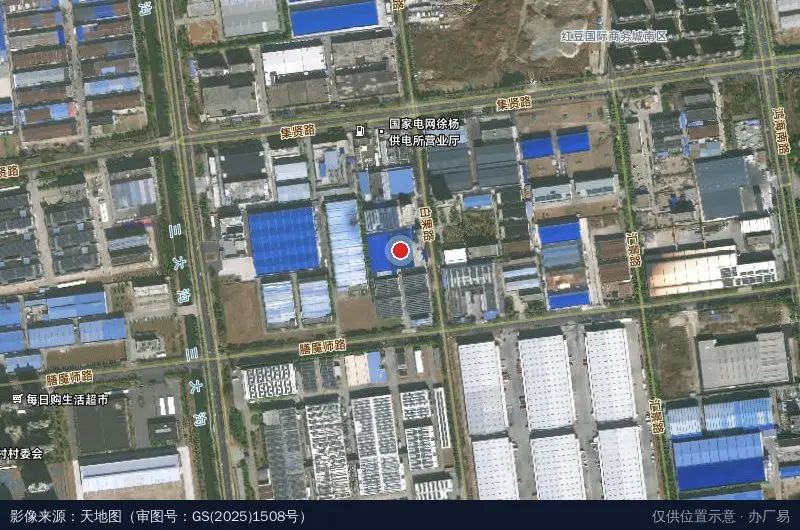 中企集团(淮安)机器人产业园卫星位置示意图