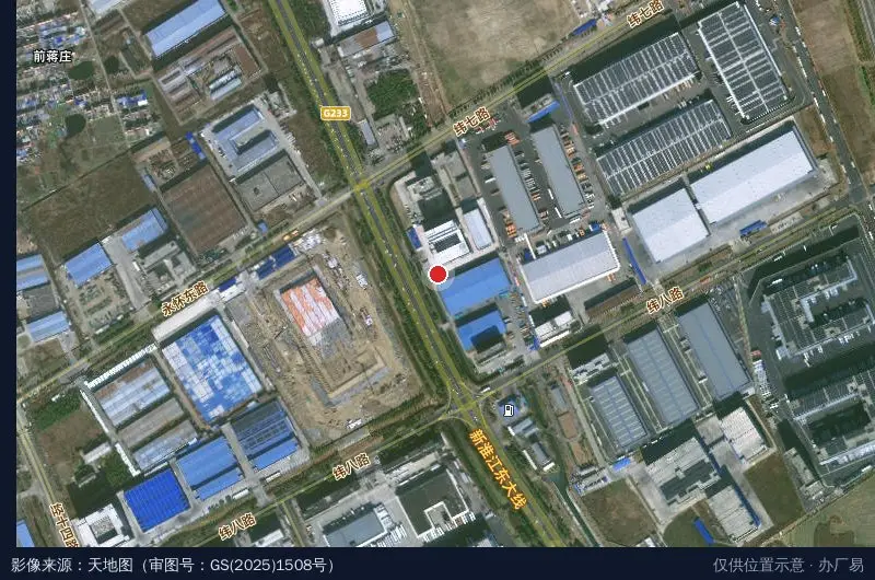 淮安区人力资源产业园卫星位置示意图