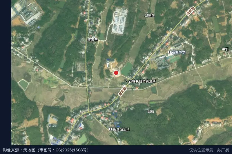 洞庭美农业科技园卫星位置示意图