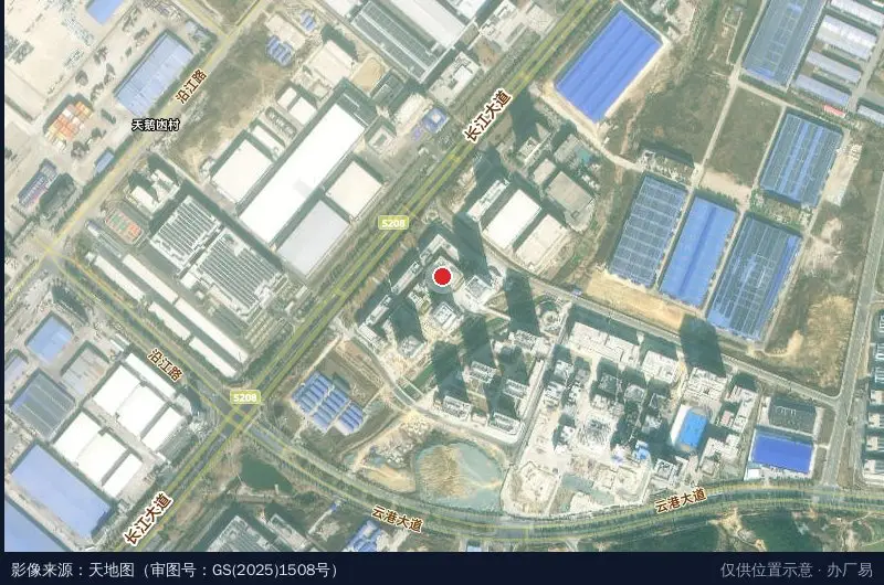 湘源数智法务园卫星位置示意图
