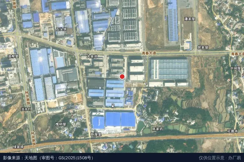 湖南省岳阳市汨罗市新市镇电子信息产业园6栋2楼形易新材料科技有限公司卫星位置示意图