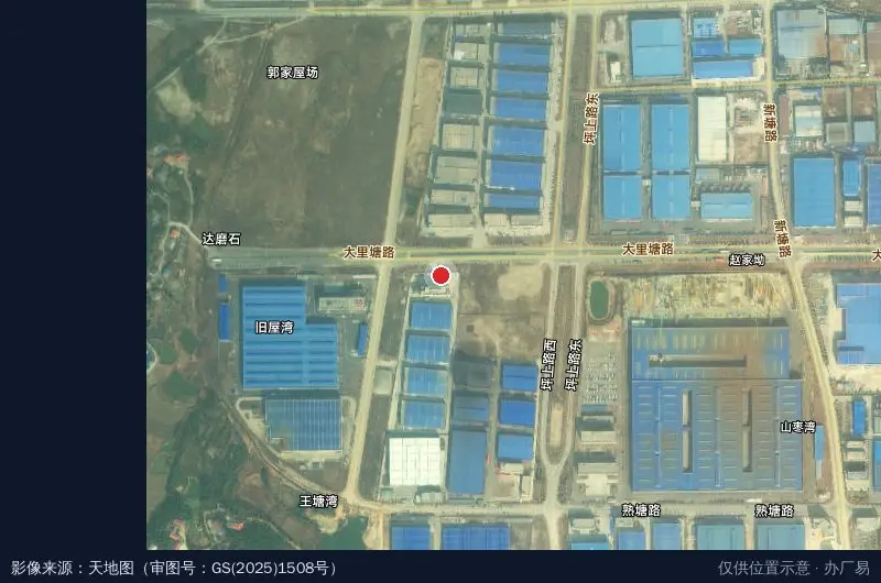 湖南马可波罗整装产业园卫星位置示意图