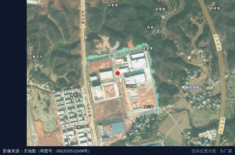 麻辣王子正宗麻辣辣条产业园卫星位置示意图