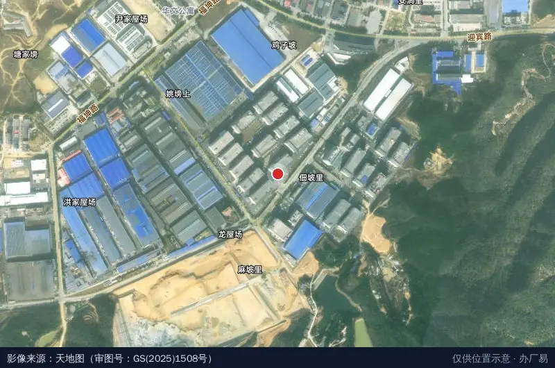 原本记忆生产基地卫星位置示意图