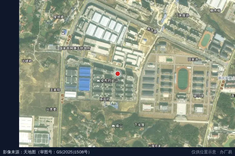 岳阳经济技术开发区科创产业园卫星位置示意图