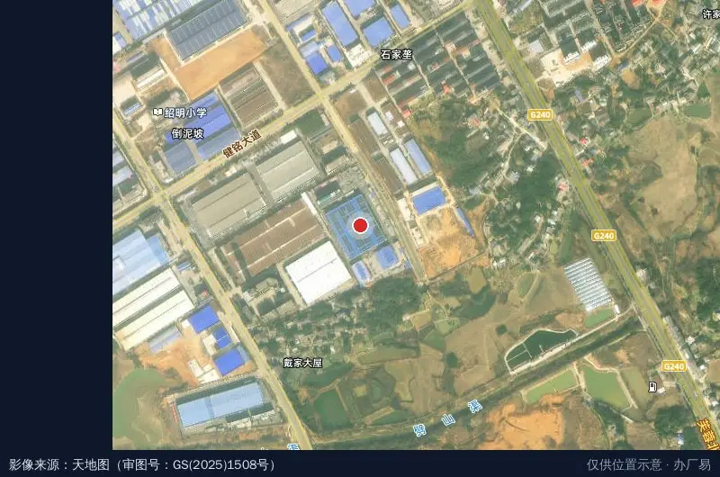 湖南三湘和产业园卫星位置示意图