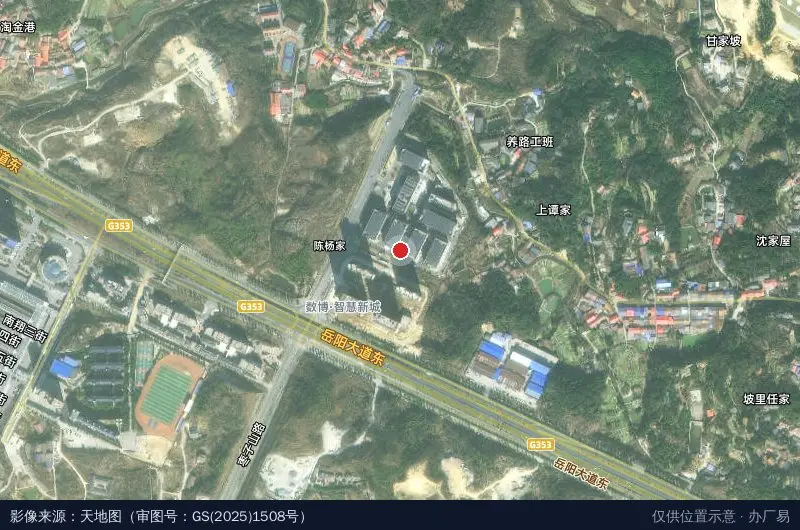 数博·智慧新城卫星位置示意图