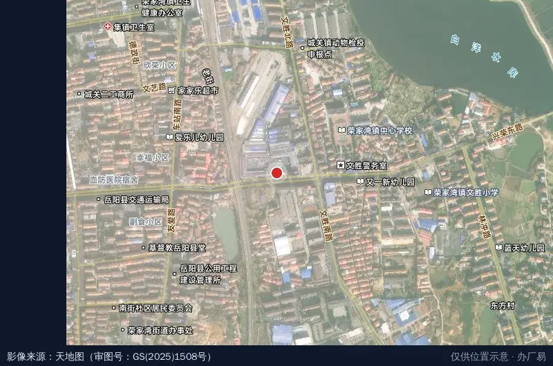 中湘电商物流园卫星位置示意图
