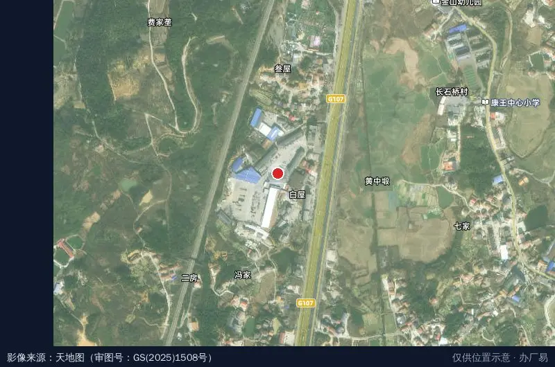 岳阳市大顺物流园卫星位置示意图