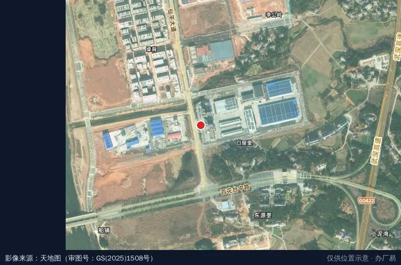 平江聚慧物流园卫星位置示意图