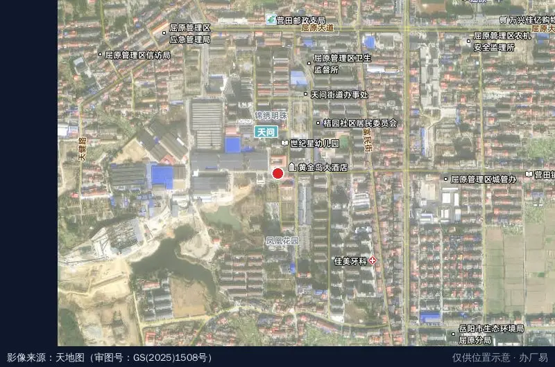 屈原德科工业园卫星位置示意图