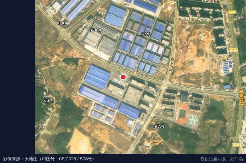 湖南可孚智能医疗产业园卫星位置示意图