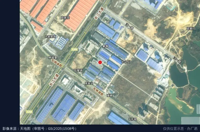 际华(岳阳)高分子材料高科产业园卫星位置示意图