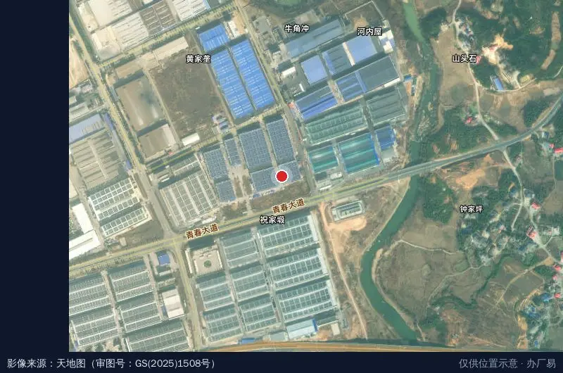 同力循环塑料产业园卫星位置示意图