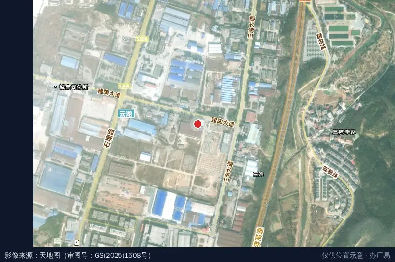 临湘·吉成国际户外休闲产业城卫星位置示意图