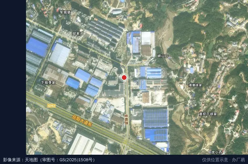 岳阳医药健康产业园(建设中)卫星位置示意图