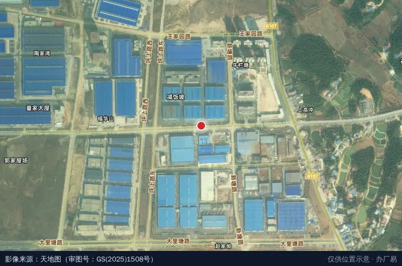 国家级长沙经济技术开发区汨罗飞地产业园卫星位置示意图