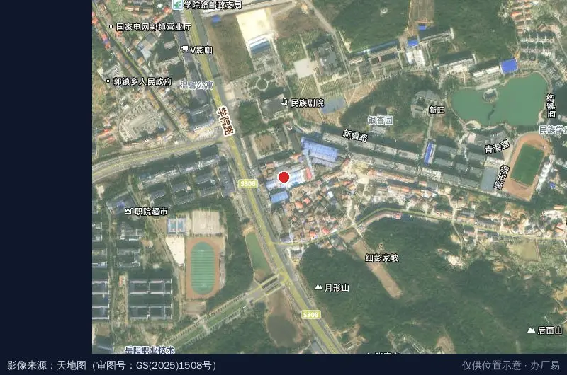 傅华创业园中小企业创业基地卫星位置示意图