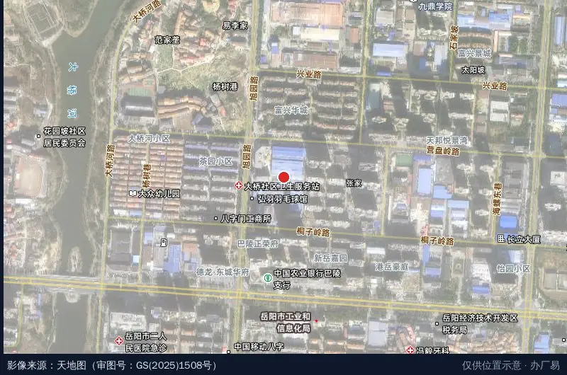 鸿升科技园卫星位置示意图