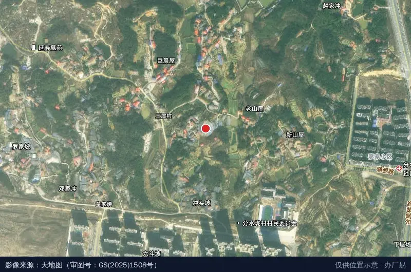 岳阳经济技术开发区崔水果种植专业合作社卫星位置示意图