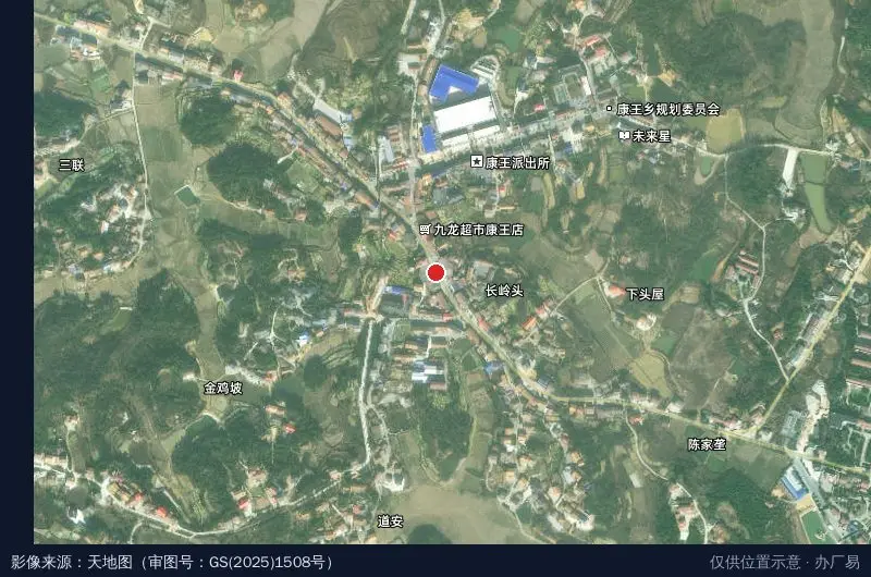 岳阳经济技术开发区怡康农机专业合作社卫星位置示意图
