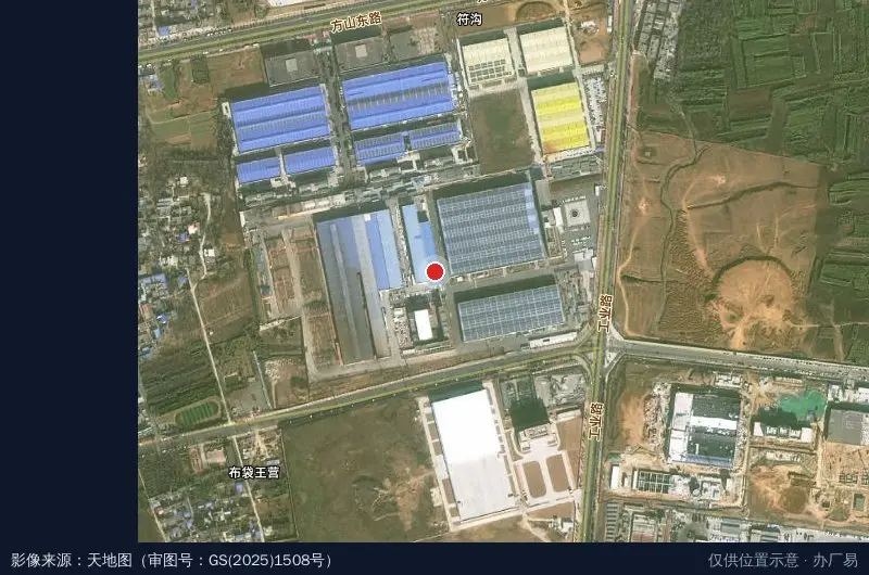 河南寅兴钢结构装配式建筑新型材料产业园卫星位置示意图